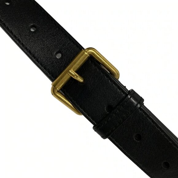 Auth GUCCI GG Marmont 476434 Black Leather Bum Bag - Picture 10 of 16